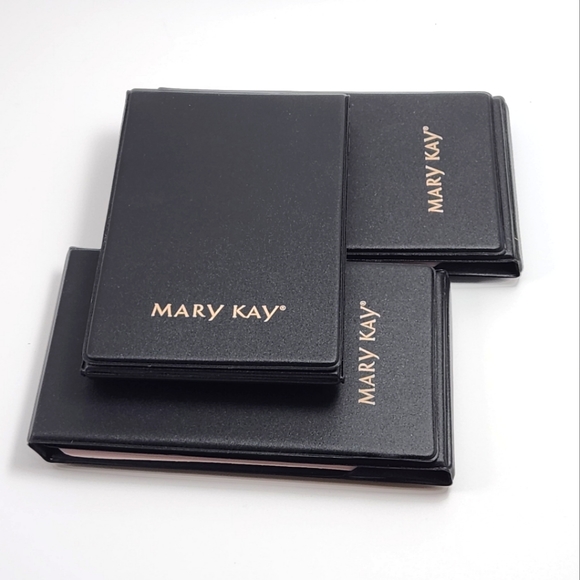 Mary Kay MakeUp Tri Fold Mirror Compact w/ Easel Back Set of 3 - Black and Pink - Picture 14 of 14